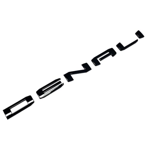 Image of 4Pcs Kit 19-22 Sierra Denali Letters Emblems 3D Badge Nameplate Decal Sticker 1500 HD 2500 HD 3500 hd AT4 Replacement for Sierra Denali (Gloss Black)