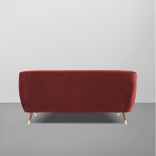 Image of Atticus 3-Seater Premium Fabric Sofa for Living Room, Office & Home (Maroon) | Comfortable Modern Sofa Set Couch for Hall & Guest Room | Stylish Durable Furniture with 1-Year Warranty