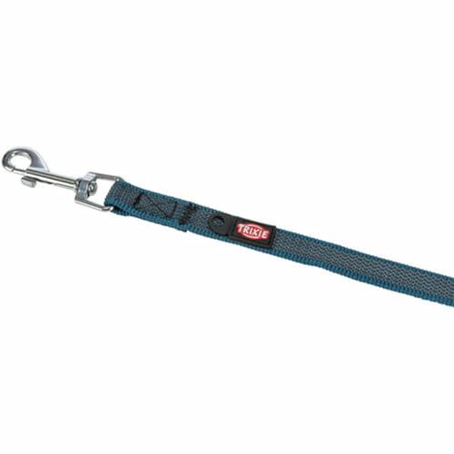 Trixie - Trixie Hundeleine Schleppleine mit Gummi Anti-Rutsch Petrol blau