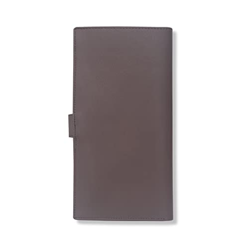 Image of KARA Brown Unisex Genuine Leather Passport Holder - Travel Friendly Passport Wallet with 8 Card Holder Slot