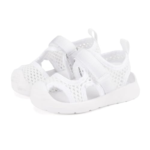 Image of BMCiTYBM Baby Boy Girl Closed Toe Summer Toddler Sandals Lightweight Shoes Infant Non-Slip First Walking Sneakers 6 9 12 18 24 Months 2-3 Years