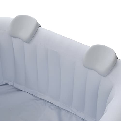 Arebos 2X Almohada Cervical Para Bañera De Hidromasaje | Blanca | 100% Impermeable | Con Forma Ergonómica | Espuma De Pu | Accesorios Para Bañera De Hidromasaje