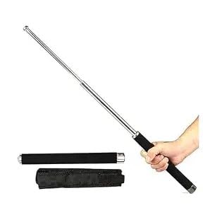 Foldable Walking Safety Stick Baton, Heavy Metal with Foam Grip | Telescopic Design, Nylon Carry Bag, Durable Build, Portable & Compact, For Seniors & Adults-image-17