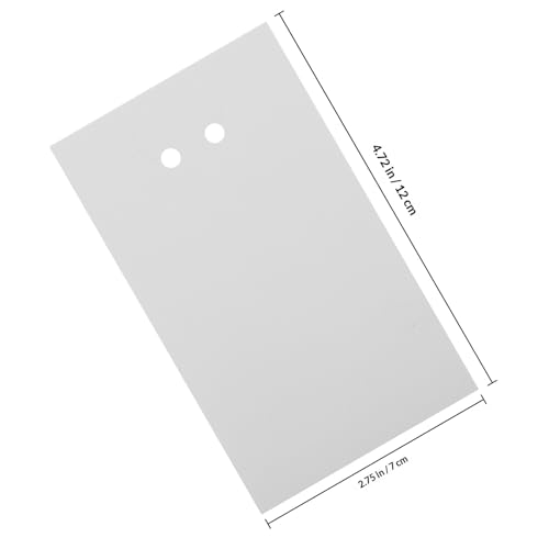 Cartes porte-bijoux en carton blanc pour boucles d'oreilles et présentoir