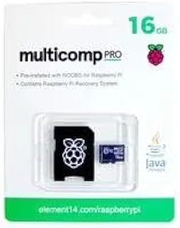 multicomp PRO MicroSD Card, 16 GB, HC, Class10, Raspberry Pi