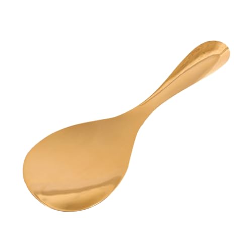 OFFSCH Non Stick Brass Rice Spoon Practical Rice Shovel for Serving Stylish Kitchen Utensil Lightweight and Easy to Clean for Cooking and Serving