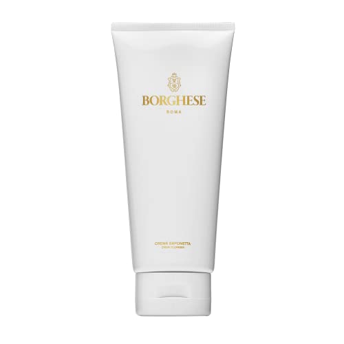 Borghese Crema Saponetta Deep Cleansing Cream - Cleanser Creme For Face - For All Skin Type - 6.7 FL Oz