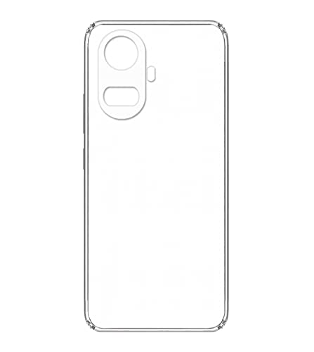 Image of Transparent Soft Silicone TPU Flexible Back Cover Compatible with Realme 10 Pro+ 5G / Realme 10 Pro Plus and Screen Guard