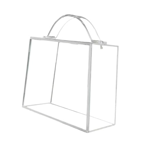 MotiveTech Flower Gift Box Storage Container Clear Vase Acrylic Portable