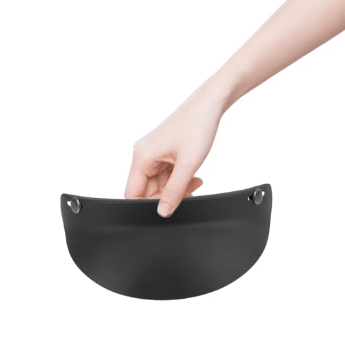 HOMOBABE 通用クラシックバイクヘルメットバイザー 耐光夏用サンシールド ?古スル自転車用ヘルメットバイザー 顔面保護と快適さ向上