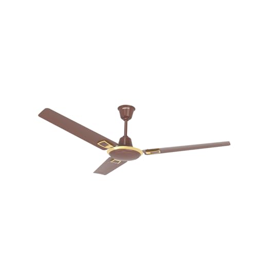 Image of Marut Pro Plus Eco Deco 36'' Ceiling Fan 900mm | 52W Copper Motor | High Air Delivery 165 CMM | 650 RPM Speed | Glossy Finish | 2-Year Warranty | BEE Star Rated | Choco Brown