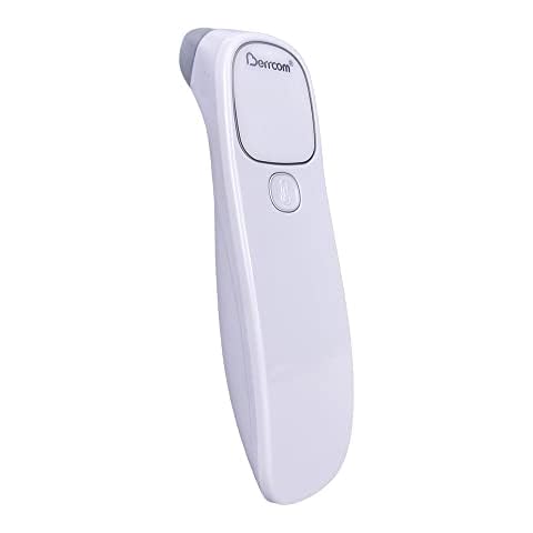 Berrcom Ear Thermometer Forehead with Fever Alarm and Memory Function Ideal for Babies, Adults, Indoor, and Outdoor Use Cover