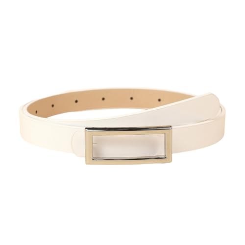 Women's Faux Leather Belt Skinny Adjustable Belts Fashion Faux Fur Buckle Metal Buckle Brushed Basic