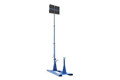 1920 Watt 30ft Skid Mounted Light Mast - Telescoping Fold Over Light Mast - (4) 480W LED Lights - 5-20 Cord Cap