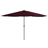 Il nostro ombrellone da terrazza con più spazio sotto rispetto ai tradizionali ombrelloni da terrazza ed è perfetto e indispensabile per l'estate o le giornate di sole per ombreggiare il sole. Applicare in cortile, spiaggia, piazza, giardino, terrazze, ponti, piscine e negozi di terrazze come caffetteria, ristorante.