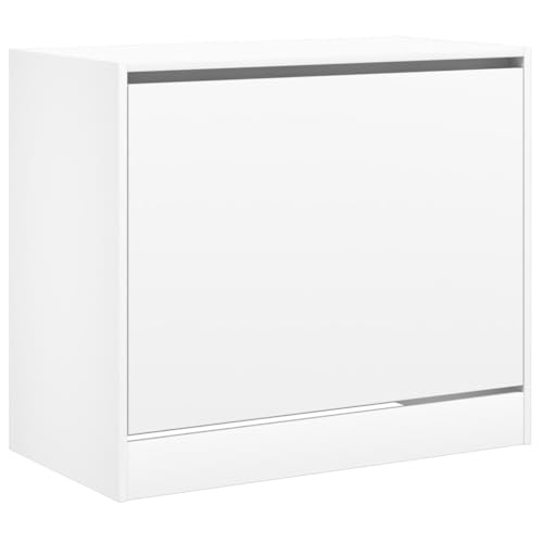 Scarpiera Scarpiera Mobile Portaoggetti Ingresso Corridoio Soggiorno 80 X 42 X 69 Cm Legno Composito Bianco 02_0021511