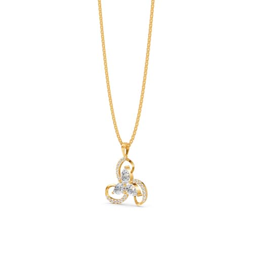 Image of Miss Highness 925 Silver Modern Pendant Necklace for Women & Girls | Minimal Daily Wear Design | Silver Jewellery With Authenticity Certificate | Gift for Girlfriend Wife | With Chain Pendant