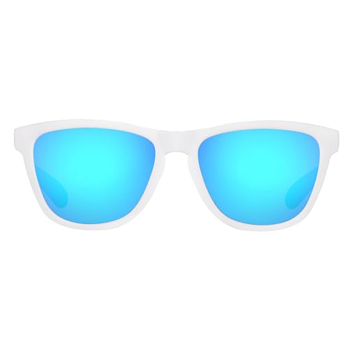 Image of WISTON Polarized Round Sunglasses for Women & Men,Running Sunglasses Retro Classic UV400 Protection TR Frame Lightweight 8107
