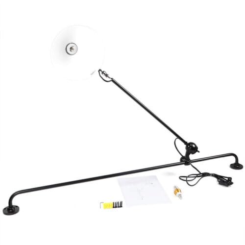 Image of 360 Swing Long Arm Wall Sconce Lamp Bedroom Bedside Lighting Fixture Adjustable Build to Last Easy Install Maintenance Hotels Terraces Aisles Garages Porches Gardens Backyards Exterior Walls