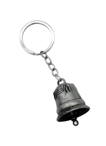 Image of Classic Antique Tibetan Temple Bell Shaped Keyring for Gift Gaurdian bell for Car Bike Bags Metal Key ring Key Chain Bag Charm Gift