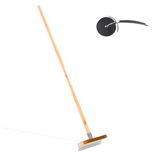 Islina Pizza Oven Brush with Scraper - 55 inch Wood ...