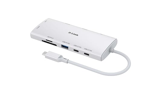DUP-A01 Hub USB-C 10-in-1, 2x HDMI 4K@60Hz, USB 3.1/3.0, Power Delivery 100W, Lettori SD/microSD, Ethernet Gigabit – Docking Station per MacBook, PC Windows, Android - Hub USB - Immagine 1