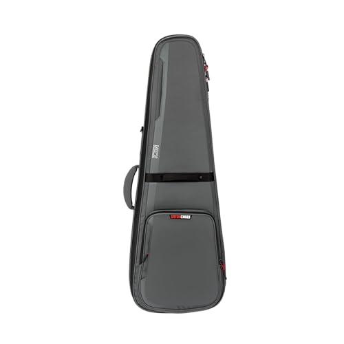 Image of Gator Cases ICON Series Premium Weather Resistant Gig Bag for Electric Guitars with TSA Luggage Lock-Friendly Zipper Pulls; Grey (G-ICONELECTRIC-GRY)
