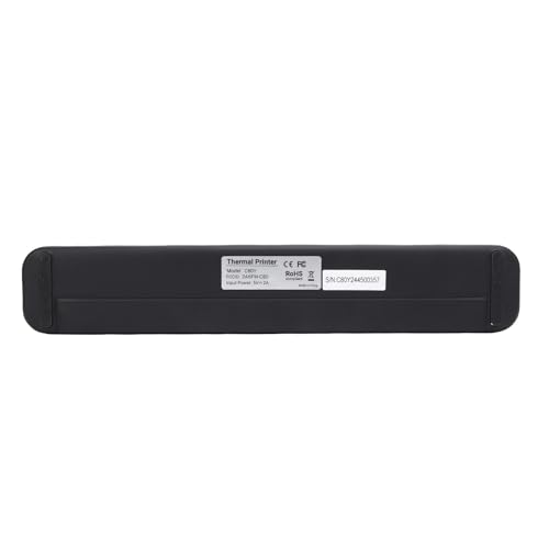 Image of Portable Thermal Printer, ABS A4 Inkless Printer 203 DPI 211.2mm Print Width, Wireless for Wins OS X, for Travel Office Business Invoices Documents