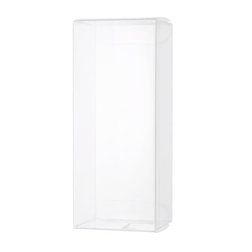 QUARKZMAN Cajas De Plástico Para la venta al por menor 62x52x152mm Caja Regalo Con Película Protectora Para Dulces, Galletas, Navidad, Bodas, Fiestas, Embalaje Transparente Paquete De 30