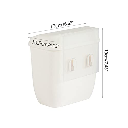 Caneca de basura rectangular para pared miniatura 5