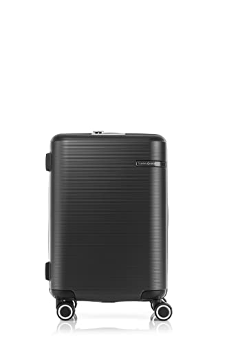 Image of Samsonite Cabin 4 Wheels Trolley Bag Suitcase for Travel | Staren 55 Cms Polycarbonate Hardsided Small Spinner Luggage Trolley Bag, Matte Green