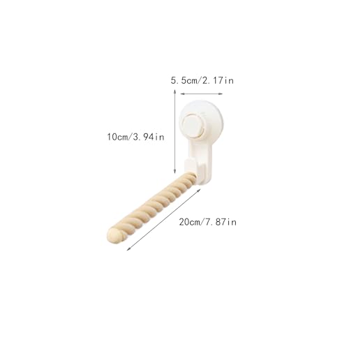 Image of 1 PCS Bird Stands for Parrots ，Perch Cockatiel Parakeets, Movable Bird Perch Stand with Suction Cup,Grinding Stick Training Toys for Small and Medium Birds(Twist Grain)