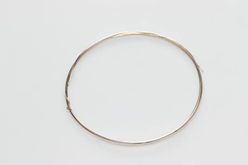 24 Gauge, 925 Sterling Silver Wire (Half Round) Dead Soft Made in USA - 10FT by CRAFT WIRE - Thumbnail 2