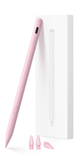 Stylus Pen for iPad (2018-2026) USB-C Fast Charging Pencil Pixel-Perfect Tilt Sensitivity for Apple iPad 11/10/9/8/7/6/A16 iPad Mini 7/6/5 iPad Air M4/M3/M2 11/13/5/4/3 Pro M5/4 13/12.9/11