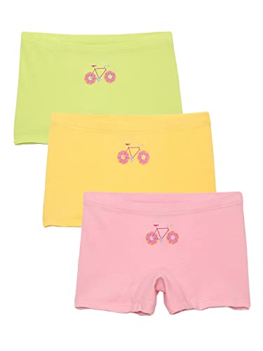 Image of mackly Girls Boxers (Pack of 3) - Cotton Boxer Shorts, Seamless Comfort, Mid Waist Boyshorts Panties