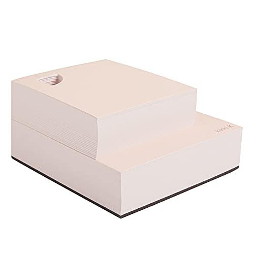 Notepad Cube in Blush. Never Miss an Important Memo. Two Sizes, Tear Off Design with Pen Holder cut into each sheet. 200 Sheets Per Pad. Measures 3.54