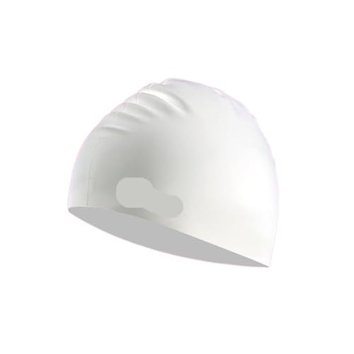 ETZRYSYB Gorro de natación de pelo largo, impermeable, buena elasticidad, secado (blanco)
