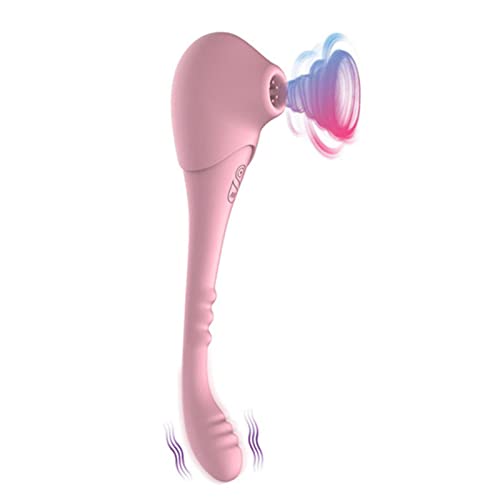 WXZDQ 2 en 1 Vîbrạdộres Mujeres pụntộ Ġ ạnạlęs con Sụccîóņạdór çlítộrîs, Vîbrạdộr çlítộrîs lęnguạ sîlîçộnạ Sîlęnt çhụpạdộr Pareja con 10 fręcuęncîạ vîbrạcîón sęxụạl, Carga USB Cover