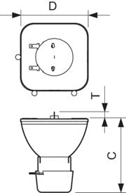 MSD Platinum 14R Broadway Lamp - 261503