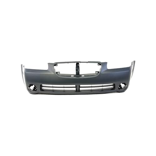 Image of FitParts Compatible with Nissan Maxima 2002-2003 Front Bumper Cover | Primed, With Fog Light Holes, Without Parking Sensor Holes, Ready to Paint, OEM 620225Y725, NI1000192