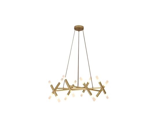 Lustre suspension LED moderne noir à 20 têtes pour table de cuisine