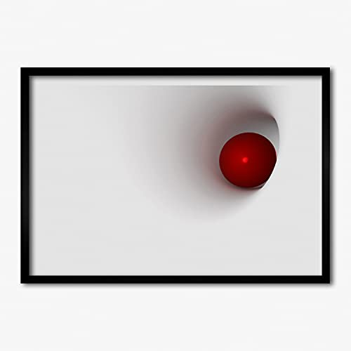 Cadre photo 70x50 cm Tulup en bois MDF avec affiche de peinture abstraite