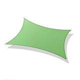 Tenda parasole rettangolare resistente di alta qualità per patio, terrazza e cortile, protezione UV, baldacchino verde 200 cm, soluzione ideale per l