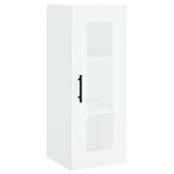 DIMENSIONS ET COULEUR : Armoire murale blanche aux dimensions compactes de 34,5 x 34 x 90 cm (L x P x H).