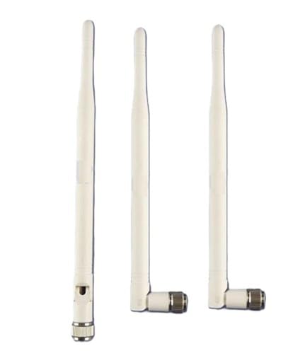 NBR Dual Band 2.4GHz 5GHz 5.8GHz 6dBi WiFi Wireless Terminal Rubber Duck Whip Omni Antennas White with TNC Male Connector-03 pcs.-image-22