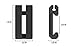 Monstrum Picatinny Weapon Light Pressure Switch Cable Clips | Black