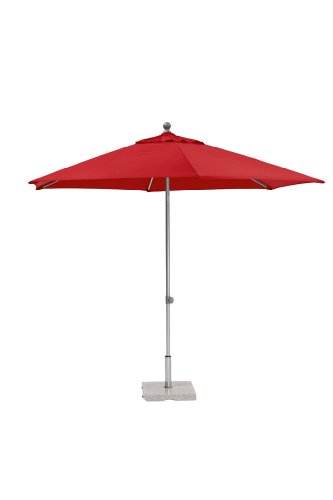Kettler Sonnenschirm Easy Push – runder Sonnenschirm 3 Meter Durchmesser – witterungsbeständiger Balkonschirm mit manueller Neigungsverstellung – bietet UV-Schutz 50+