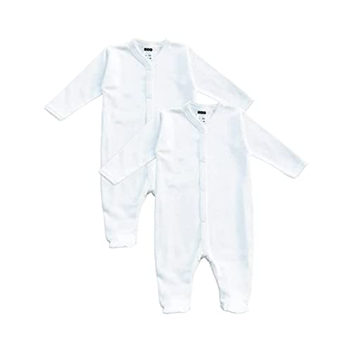 Grenouillère bébé douceur coton bio MEA BABY : le nid de tendresse crème pour la nuit