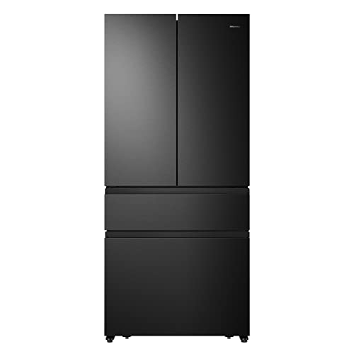 Hisense RF540N4SBF2 French Door Kühl-Gefrierkombination/ NoFrostPlus/ Inverter-Kompressor/ Multiflow 360°/ SuperCool/ 181,7 cm/ Kühlteil 302 l/ Gefrierteil 178 l/ 40 dB/ 310 kWh/ Jahr/ Schwarz