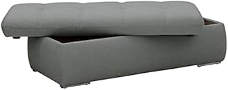 Fabrique Elementra L-Shaped Sofa Bed 5 Seater Linen Fabric Sofa Set - Premium Furniture for Home Office, Guests, and Contemporary, Comfortable Living Rooms (Left Hand Side) - Light Grey-2